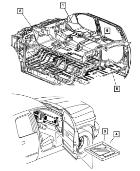 1TD201DVAC Mopar (FLOOR MAT)