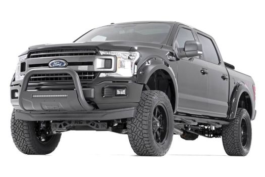 F-F11811N Rough Country (FORD POCKET FENDER FLARES | RIVETS (18-19 F-150 | RAW - PAINT REQUIRED))