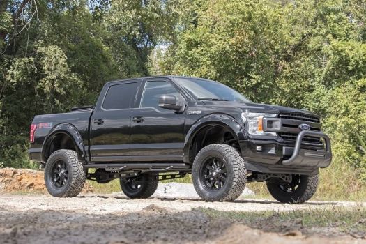 F-F11811N Rough Country (FORD POCKET FENDER FLARES | RIVETS (18-19 F-150 | RAW - PAINT REQUIRED))