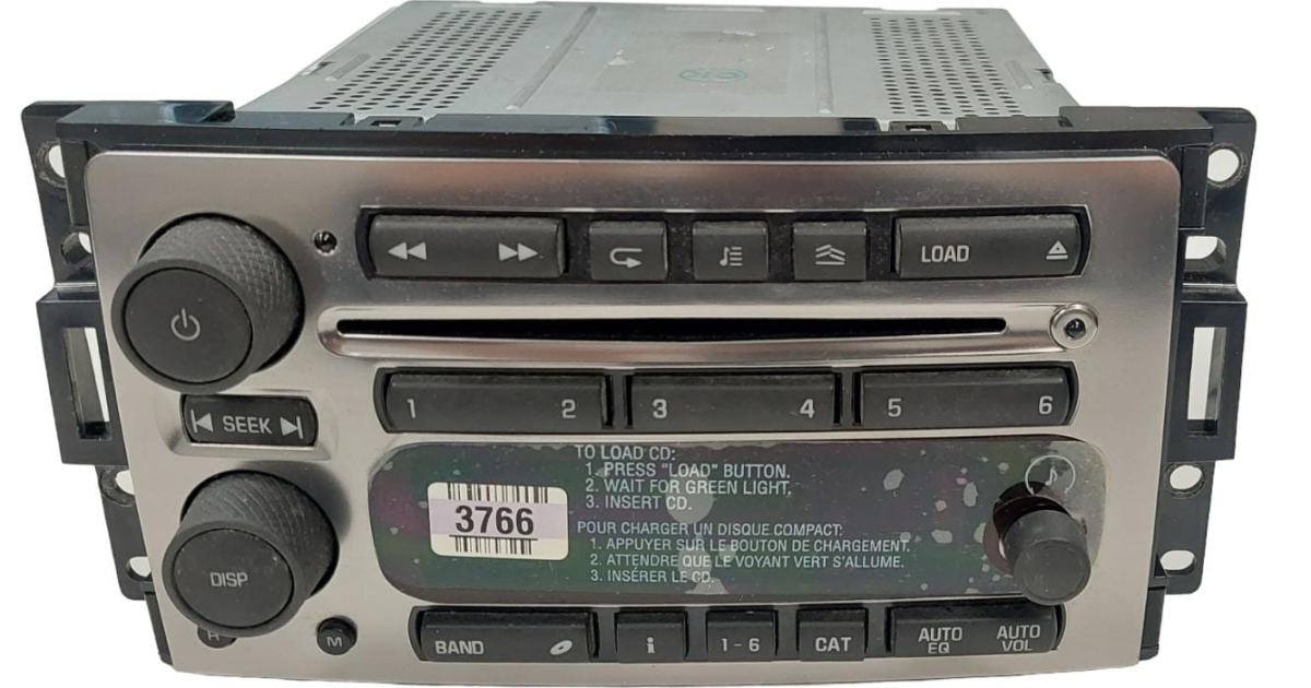 Chrome MULTI 6 Disc Cd Player AmFm Radio GENERAL MOTORS 15923766