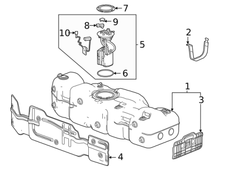 85543521 GM (FUEL PUMP & HOUSING ASSEMBLY)