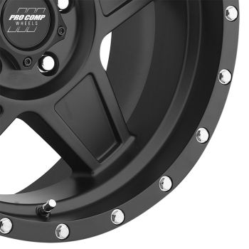 PXA5035-78573 Pro Comp (35 Series Predator Wheel, 17×8.5 with 5 on 5 Bolt Pattern – Satin Black)