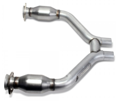 1465 BBK Performance (2015-2017 MUSTANG V6 SHORT MID H PIPE W/ CONVERTORS FOR USE W/ 1642/16420)
