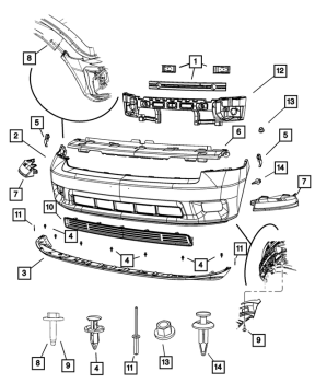 55372051AA Mopar (ENGINE COVER)