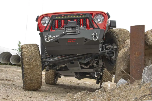10608 Rough Country (Jeep Engine + Transfer Case + Gas Tank Skid Plate System (18-20 JL Unlimited | 3.6L))
