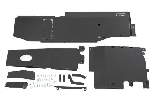 10608 Rough Country (Jeep Engine + Transfer Case + Gas Tank Skid Plate System (18-20 JL Unlimited | 3.6L))