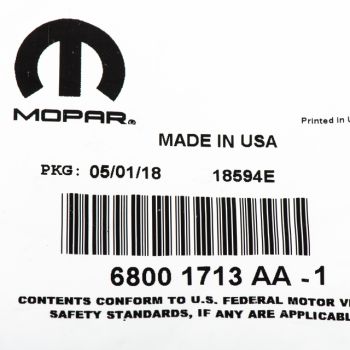 68001713AA Mopar (CYLINDER LOCK, DOOR & TAILGATE)