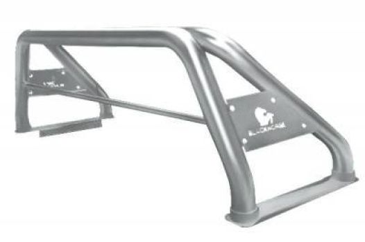RB002SS Black Horse Offroad (Roll Bar in acciaio silver 3