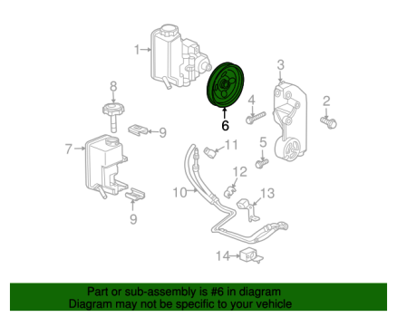 12637698 GM (PULLEY-P/S PUMP)