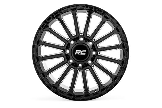 97221017 Rough Country (97 Series Wheel One-Piece | Gloss Black | 22x10 | 6x135 | -19mm)