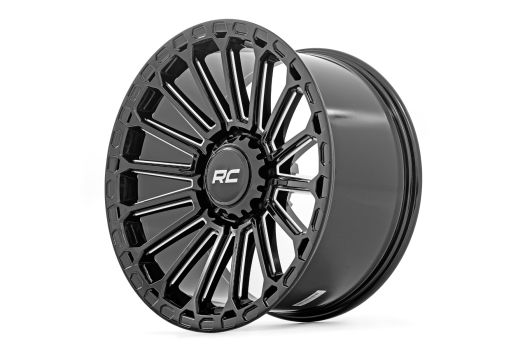 97221017 Rough Country (97 Series Wheel One-Piece | Gloss Black | 22x10 | 6x135 | -19mm)