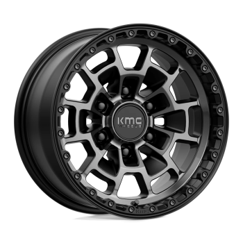 KM71878550400 KMC Wheels (KM718 Summit 17X8.5 5X127 0mm Satin Black With Gray Tint)