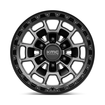 KM71878550400 KMC Wheels (KM718 Summit 17X8.5 5X127 0mm Satin Black With Gray Tint)