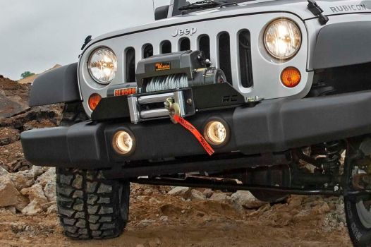 1173 Rough Country (WINCH MOUNT PLATE | FACTORY BMPR | D-RINGS | JEEP WRANGLER JK/WRANGLER UNLIMITED (07-18))