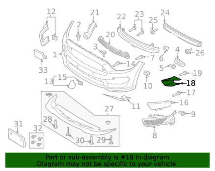 FR3Z8311G Ford (Front Radiator Support Air Deflector - Left)
