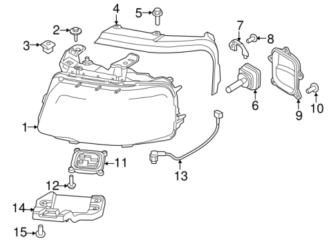 FL7Z13008K Ford (LAMP ASY)