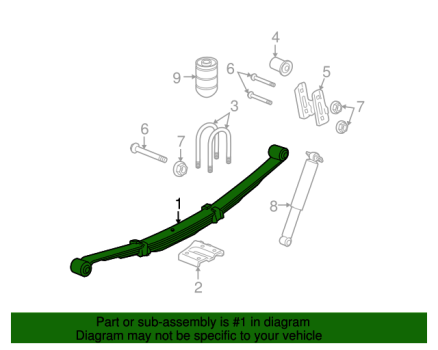 25965051 GM (Rear Leaf Spring)