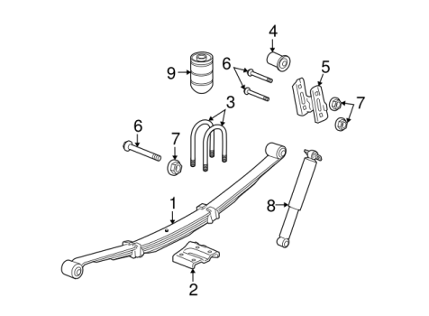 25965051 GM (Rear Leaf Spring)