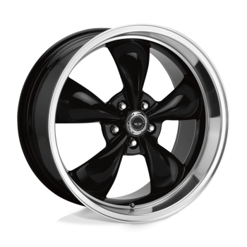 AR105M8865B American Racing (AR105 Torq Thrust M 18X8 5X114.3 0mm Gloss Black Machined Lip)