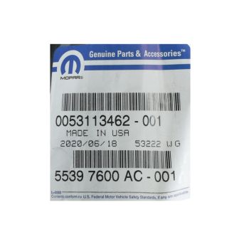 55397600AC Mopar (WEATHERSTRIP, P-U BOX FRONT)