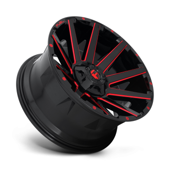 D64320002647 Fuel (Wheel Fuel D643 Contra 20X10 5X114.3 5X127 -18 mm Gloss Black Red Tinted Clear)
