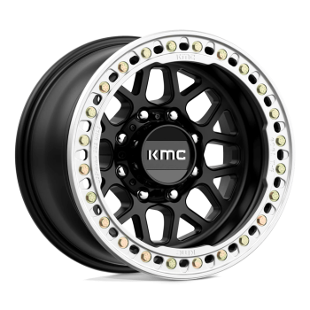 KM23579080738N KMC Wheels (KM235 Granata Crawl Beadlock 17X9 8X165.1 -38 mm Nero satinato)