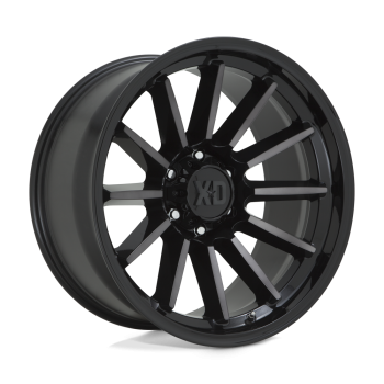 XD85522068418N XD Wheels (Cerchio XD Luxe Nero lucido / Grigio22x10 -18 Offset)