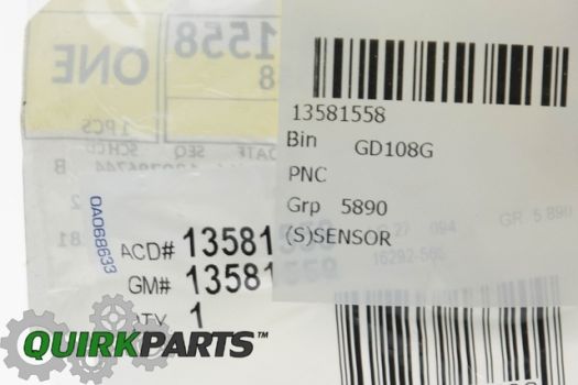 13540601 GM (TIRE PRESSURE MONITORING SYSTEM (TPMS) SENSOR)