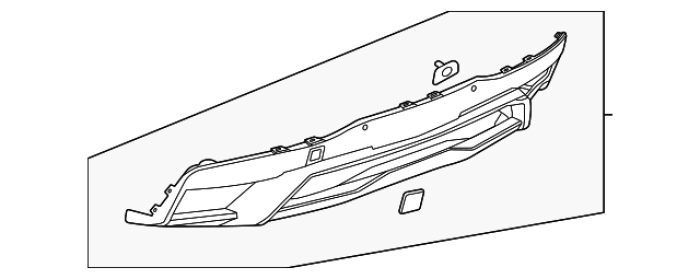 85143271 GM (GRAY REAR BUMPER UPPER FASCIA)