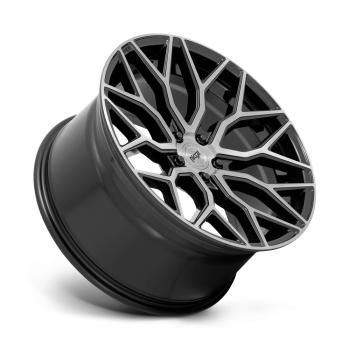 M262220011+30 Niche (M262 Mazzanti 22X10 5X120 30mm Gloss Black Brushed Face)