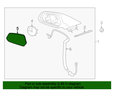 92235873 GM (Mirror Glass - Passenger Side (Right))