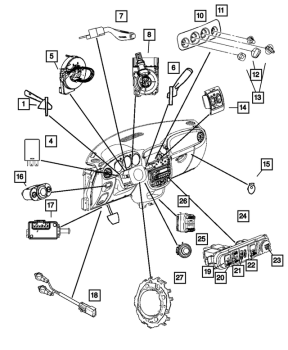 5073051AC Mopar (MULTI-FUNCTION SWITCH)