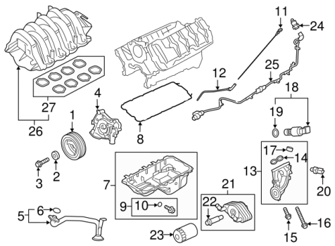 GR3Z6710A Ford (Oil Pan Gasket)