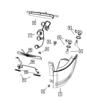 5113203AA Mopar (TAIL LAMP ASSEMBLY)