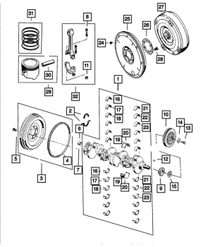 5018594AB Mopar (CRANKSHAFT SEAL)