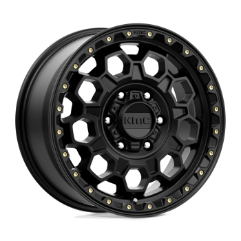 KM54578062735 KMC Wheels (Impact 17X8 in Satin Black - 6X5.5 Bolt, 35 Offset)