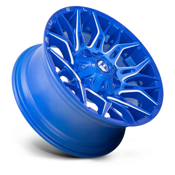 D77022009847 Fuel (Wheel Fuel D770 Twitch 22X10 6X135 6X139.7 -18 mm Anodized Blue Milled)