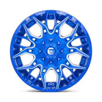 D77022009847 Fuel (Wheel Fuel D770 Twitch 22X10 6X135 6X139.7 -18 mm Anodized Blue Milled)