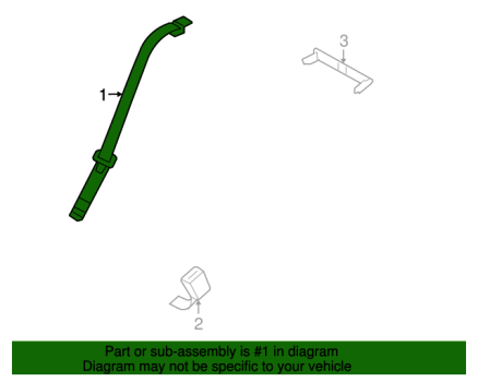 6R3Z63611B68AA Ford (SEAT BELT ASY)