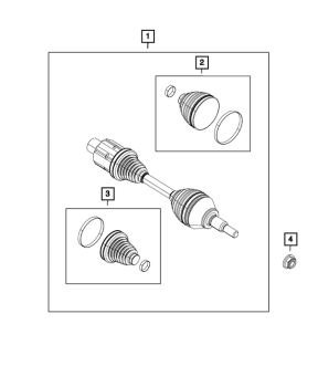 52123702AC Mopar (SHAFT, AXLE HALF)