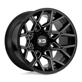 XD83121068324N XD Wheels (Chopstix 20X10 6X139.7 -24 mm Gloss Black Milled)