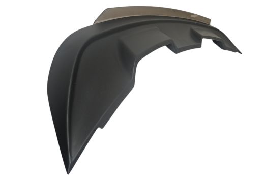 WM677922 Wmax (Spoiler Posteriore GT500 Stil Gurney Klappe Nero Opaco)