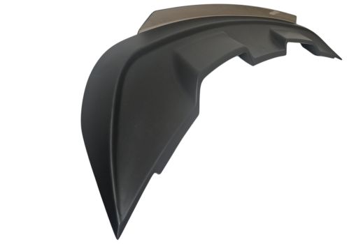 WM677922 Wmax (Spoiler Posteriore GT500 Stil Gurney Klappe Nero Opaco)