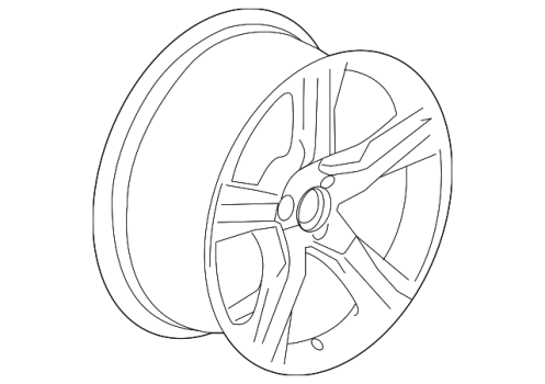 22998078 GM (WHEEL-20X8.5J ALUM 25MM O)