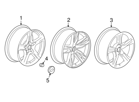 22998078 GM (WHEEL-20X8.5J ALUM 25MM O)