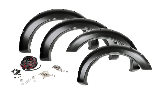F-F10911 Rough Country (FORD F-150 POCKET FENDER FLARES W/RIVETS)