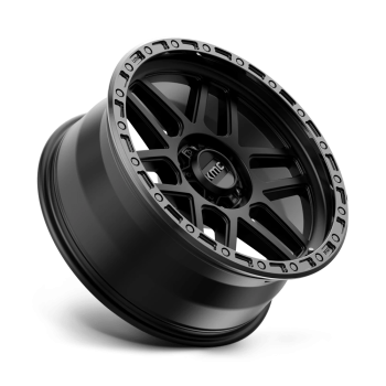 KM54429068700 KMC Wheels (Mesa 20X9 in Satin Black W/ Gloss Black Lip - 6X5.5 Bolt, 0 Offset)