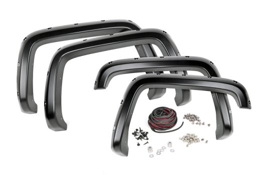 F-G11412 Rough Country (GMC POCKET FENDER FLARES W/RIVETS (14-15 SIERRA 1500))