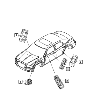 68590220AA Mopar (SWITCH, FRONT DOOR)
