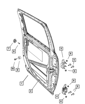 55372018AK Mopar (REAR DOOR, RIGHT)